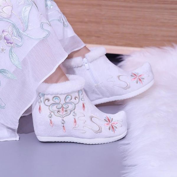 womens embroidery ankle boots hanfu fur liner warm snow winter hidden heel chipao shoes chinese styles black white new 20206602088
womens embroidery ankle boots hanfu fur liner warm snow winter hidden heel chipao shoes chinese styles black white new 20206602088