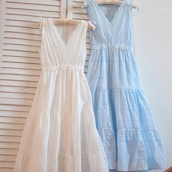 2020 new lace cotton embroidery dress summer long mid calf sleeveless white dress japan style v-neck1, Black;gray
2020 new lace cotton embroidery dress summer long mid calf sleeveless white dress japan style v-neck1, Black;gray