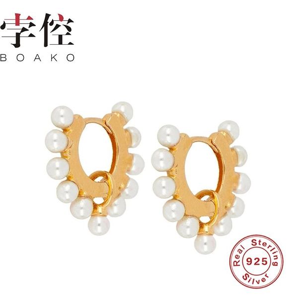boako creative inlaid pearls earrings hoops 925 sterling silver earrings for women zircon earring silver jewelry brincos, Golden;silver
boako creative inlaid pearls earrings hoops 925 sterling silver earrings for women zircon earring silver jewelry brincos, Golden;silver