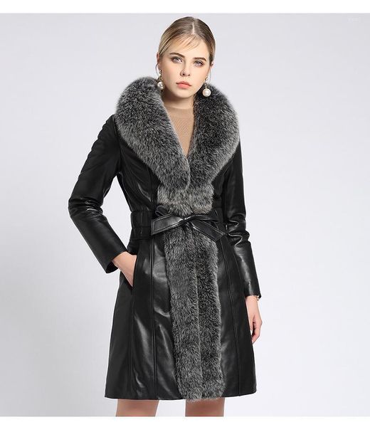 sheepskin genuine leather fur collar real leater jacket duck down winter coat women chaqueta mujer 2101 yy10471, Black
sheepskin genuine leather fur collar real leater jacket duck down winter coat women chaqueta mujer 2101 yy10471, Black