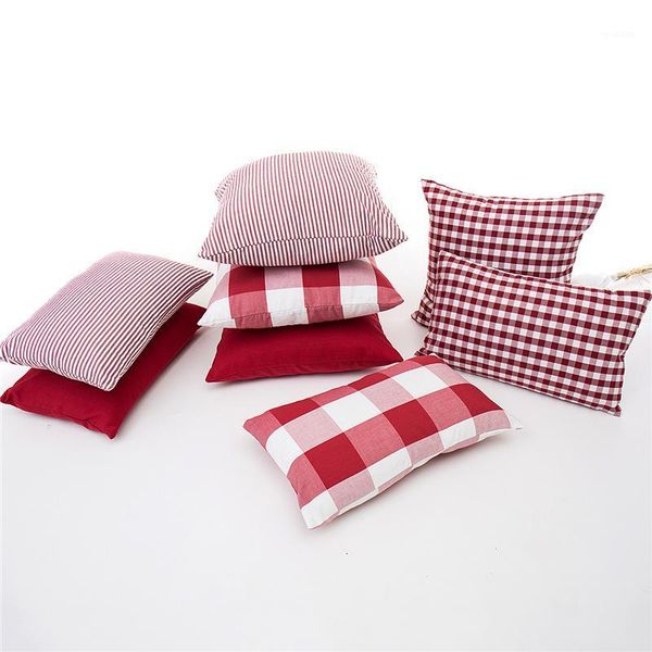 45x45/50x30cm red white plaid pinstripe plain cushion cover sofa checked pillowcase waist pillow case for backrest home decor1
45x45/50x30cm red white plaid pinstripe plain cushion cover sofa checked pillowcase waist pillow case for backrest home decor1
