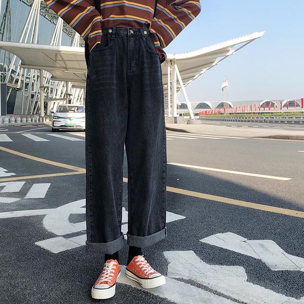 women's jeans fund of 2021 autumn winters is recreational easing tall waist straight wide-legged pants mop the floor, Blue
women's jeans fund of 2021 autumn winters is recreational easing tall waist straight wide-legged pants mop the floor, Blue