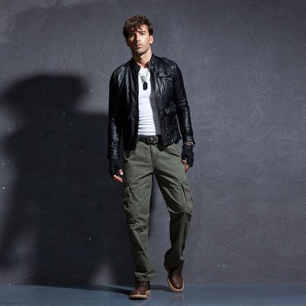 men's pants four seasons outdoor casual pure cotton slacks multi pocket overalls one piece on of men, Black
men's pants four seasons outdoor casual pure cotton slacks multi pocket overalls one piece on of men, Black