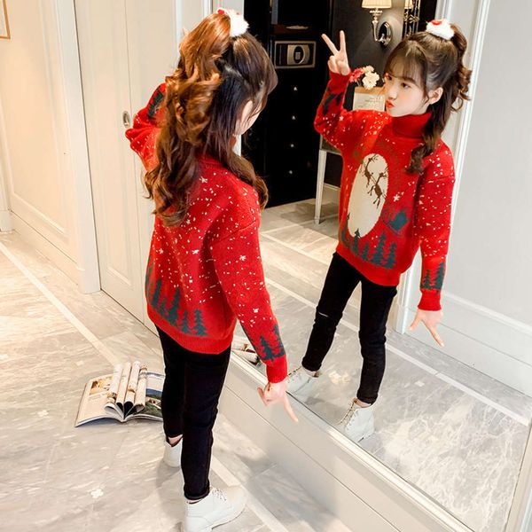 2020 girls' sweater with cashmere thickened new autumn and winter foreign sle christmas high collar big children's mink, Blue
2020 girls' sweater with cashmere thickened new autumn and winter foreign sle christmas high collar big children's mink, Blue