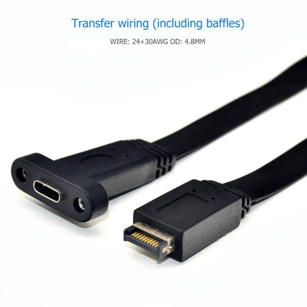 computer cables & connectors 30cm usb 3.1 voorpaneel header om usb-c type c vrouwelijke e mannelijke moederbord uitbreiding kabel connector
computer cables & connectors 30cm usb 3.1 voorpaneel header om usb-c type c vrouwelijke e mannelijke moederbord uitbreiding kabel connector