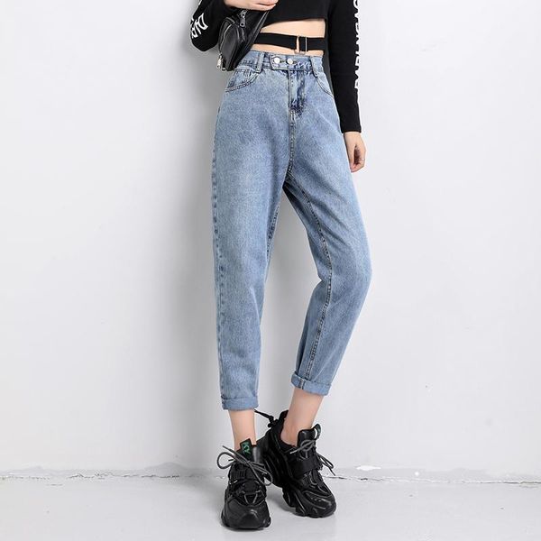 vintage high waist jeans woman autumn winter plus size boyfriend jeans for women washed cotton harem femme denim pants1, Blue
vintage high waist jeans woman autumn winter plus size boyfriend jeans for women washed cotton harem femme denim pants1, Blue