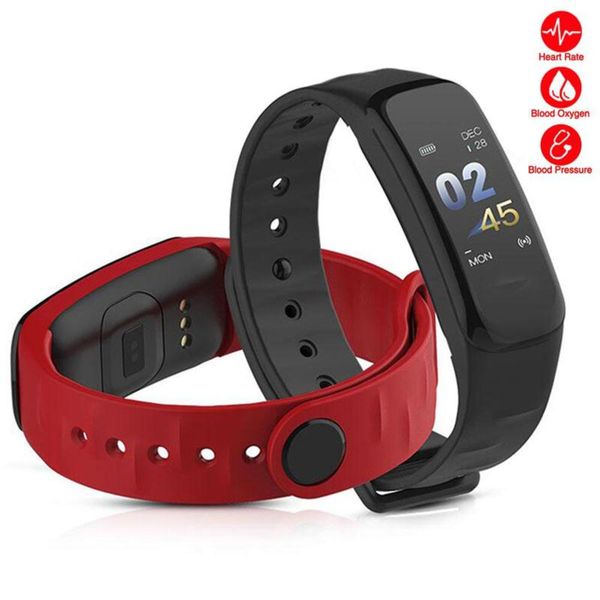 smart bracelet hobbylane screen oled fitns blood prsure heart rate monitor