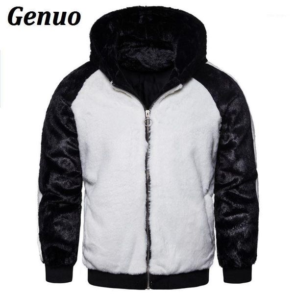 genuo winter men patchwork faux fur parka overcoat men color block hooded fur coats overcoat warm faux jacket1, Black
genuo winter men patchwork faux fur parka overcoat men color block hooded fur coats overcoat warm faux jacket1, Black