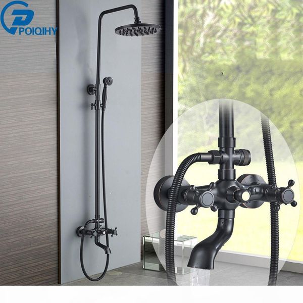 poiqihy rainfall shower mixer faucet dual handle bath shower set black bronze 8 showerhead shower faucet system with handshower bbybgu
poiqihy rainfall shower mixer faucet dual handle bath shower set black bronze 8 showerhead shower faucet system with handshower bbybgu