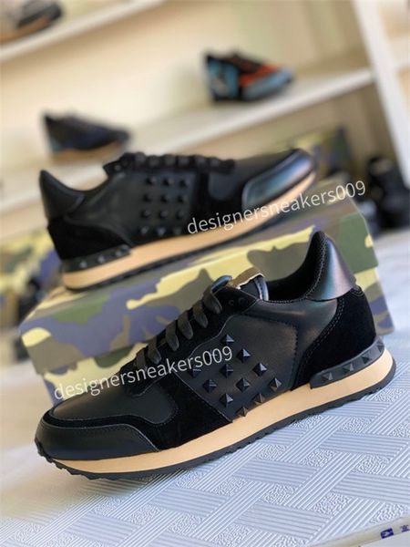 designer sneakers camouflage rivet casual shoes men women studded flats shoe mesh camo suede leather trainers dress shoes, Black
designer sneakers camouflage rivet casual shoes men women studded flats shoe mesh camo suede leather trainers dress shoes, Black