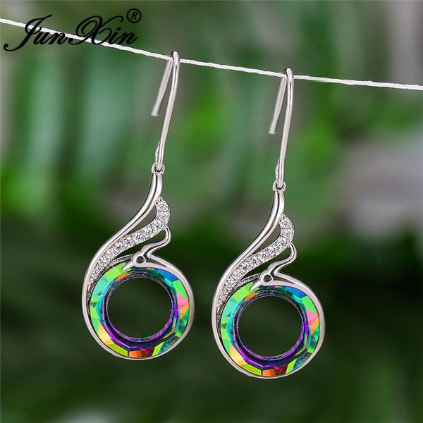 gradient rainbow fire crystal earring cute animal phoenix drop earrings for women wedding dangle earrings zircon jewelry, Silver
gradient rainbow fire crystal earring cute animal phoenix drop earrings for women wedding dangle earrings zircon jewelry, Silver