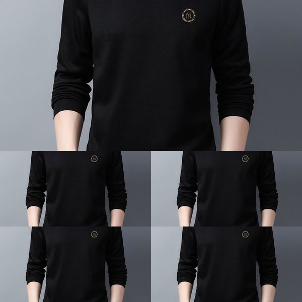 4m4ya fashion and and middle-aged new long-sleeved t-shirt young autumn winter men's round neck solid color t-shirt sweatersweater swea, Black
4m4ya fashion and and middle-aged new long-sleeved t-shirt young autumn winter men's round neck solid color t-shirt sweatersweater swea, Black