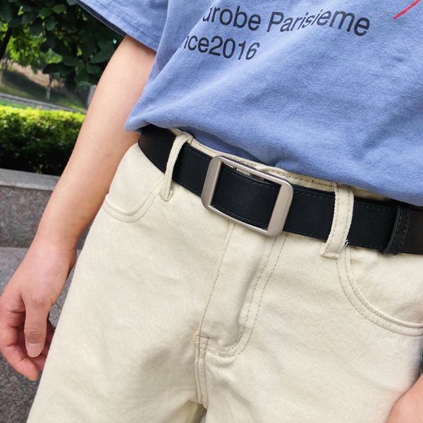 no hole male youth jeans women decoration korean students trouser belt ins fashion people all kinds of match, Black;brown
no hole male youth jeans women decoration korean students trouser belt ins fashion people all kinds of match, Black;brown