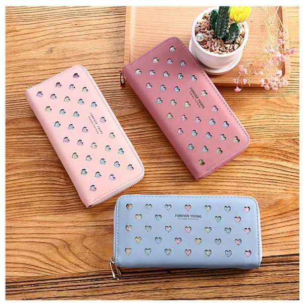 wallets hollow heart shape wallet women long zipper purses portefeuille female purse clutch money bag coin cards id holder1, Red;black
wallets hollow heart shape wallet women long zipper purses portefeuille female purse clutch money bag coin cards id holder1, Red;black