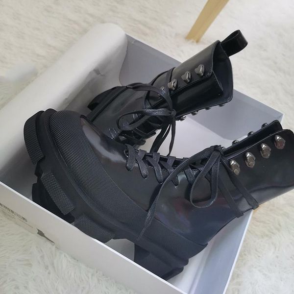 punk platform boots women short winter shoes thick sole botas mujer leather ankle combat boots for women gothic botas feminina1, Black
punk platform boots women short winter shoes thick sole botas mujer leather ankle combat boots for women gothic botas feminina1, Black