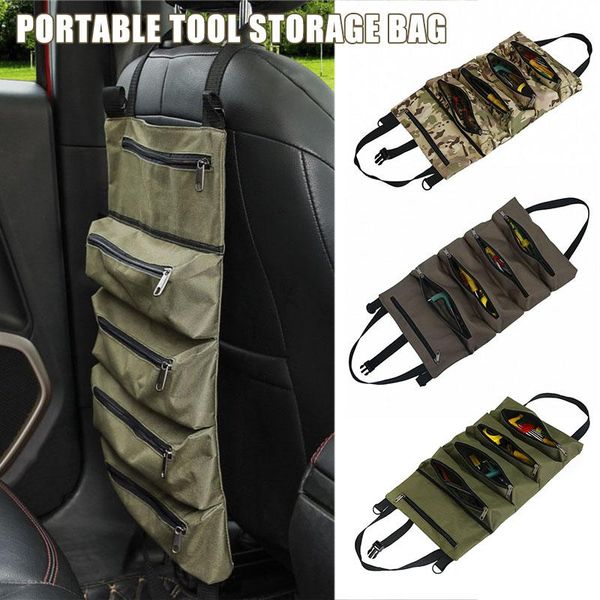 2020 roll tool roll multi-purpose tool up bag wrench pouch hanging tools storage bags csl88