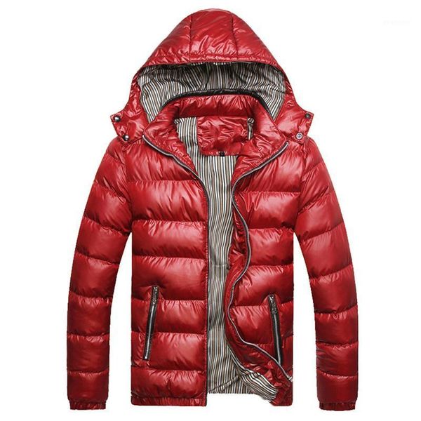 2021 new jackets men winter windproof mens coats and jackets hooded warm quality solid zipper casual parkas men plus size m-4xl1, Black;brown