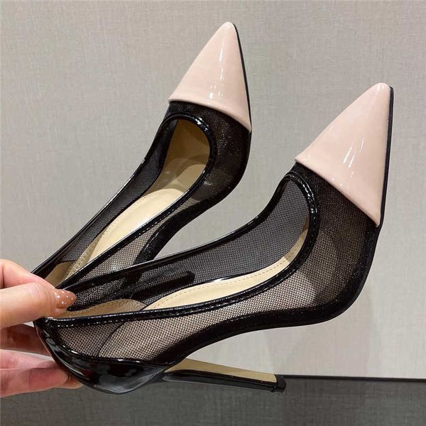 famous brand 2022 summer elegant women 11cm high heels mesh pumps cap toe party shiny wedding nightclub patchwork escarpins shoes designer c, Black
famous brand 2022 summer elegant women 11cm high heels mesh pumps cap toe party shiny wedding nightclub patchwork escarpins shoes designer c, Black