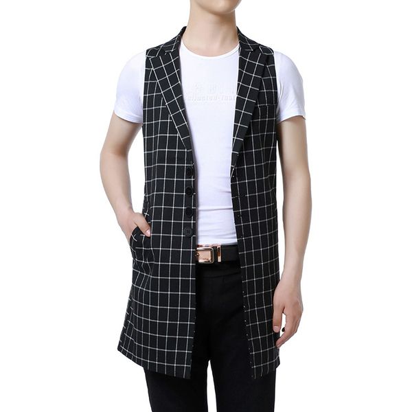 2021 new men's vests long fashion thin single vest breasted turn down collar classic stripes outerwear s1f1, Black;white
2021 new men's vests long fashion thin single vest breasted turn down collar classic stripes outerwear s1f1, Black;white