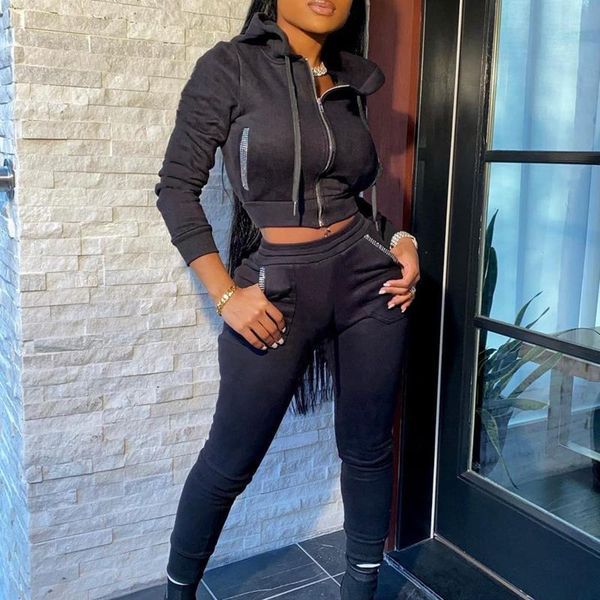 women's tracksuits womens tracksuit fashion sports suit women hooded long sleeve slim zipper casual two piece outfits for, Gray
women's tracksuits womens tracksuit fashion sports suit women hooded long sleeve slim zipper casual two piece outfits for, Gray