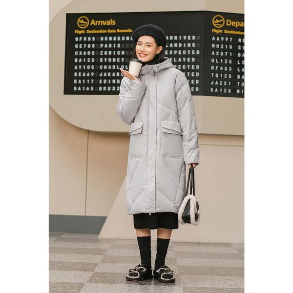 inman standing winter new arrivals 2020 women's long down hoodie jacket collar embroidered warm fashion coat kgktr, Black
inman standing winter new arrivals 2020 women's long down hoodie jacket collar embroidered warm fashion coat kgktr, Black
