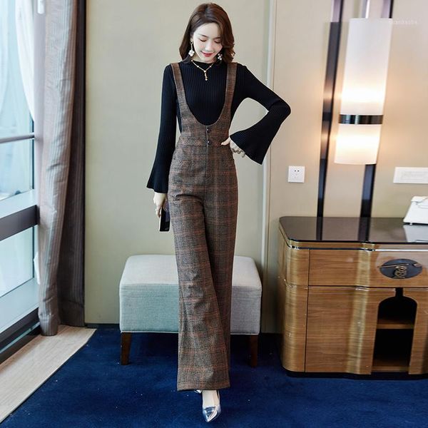 woolen wide leg women 2020 winter vintage plaid office lady wear female trousers overalls high waist bodysuit flare pants1, Black;white
woolen wide leg women 2020 winter vintage plaid office lady wear female trousers overalls high waist bodysuit flare pants1, Black;white