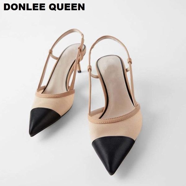fashion thin heel pointed toe slingback sandals for women party slip on mule elegant pumps shoes y200326, Black
fashion thin heel pointed toe slingback sandals for women party slip on mule elegant pumps shoes y200326, Black