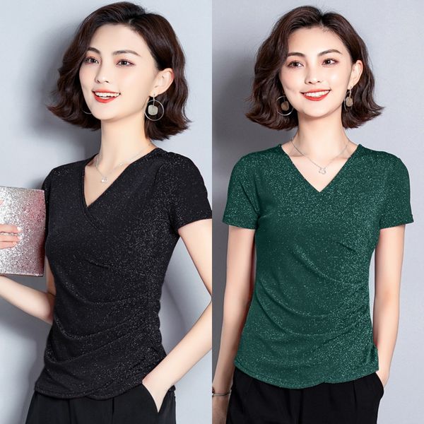 women's stretch mesh v-neck bright silk shirt 2020 silkunderpants silk summer high-end fashion pleated slim western style base shirt, White
women's stretch mesh v-neck bright silk shirt 2020 silkunderpants silk summer high-end fashion pleated slim western style base shirt, White