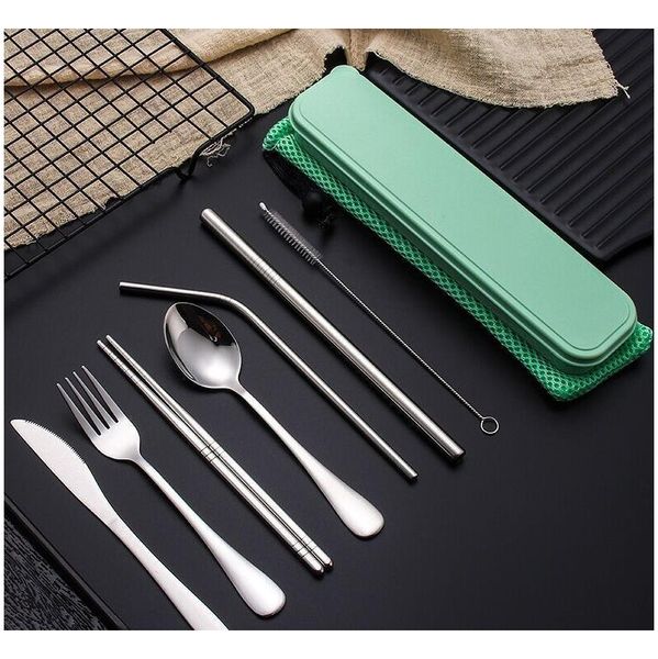 stainless steel flatware set portable cutlery set for outdoor travel picnic dinnerware set metal straw with b jllutw lucky2005
stainless steel flatware set portable cutlery set for outdoor travel picnic dinnerware set metal straw with b jllutw lucky2005