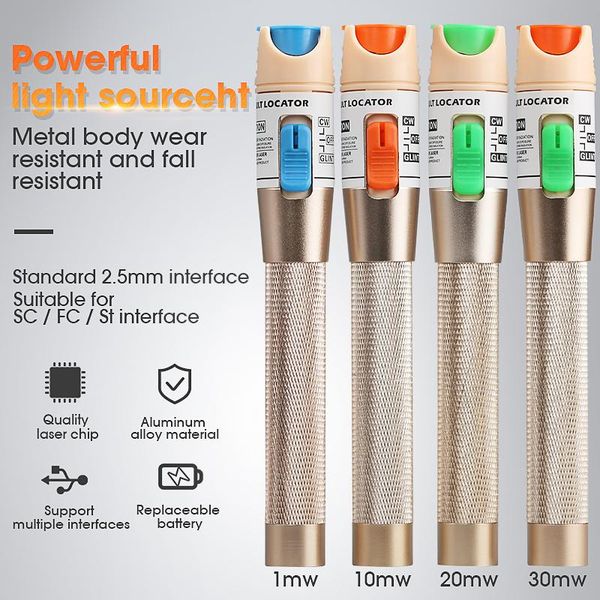 golden 30mw pen style visual fault locator red laser light source/fiber fault detector finder test tool 5km-30km
golden 30mw pen style visual fault locator red laser light source/fiber fault detector finder test tool 5km-30km