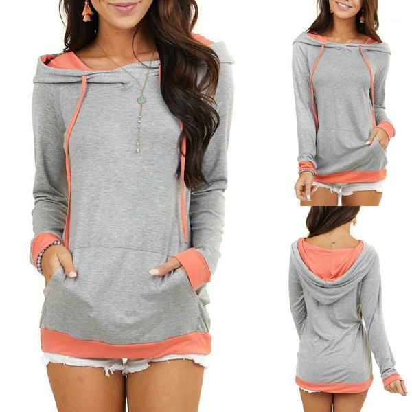 outdoor shirts 2021 womens style casual hit color double hood stitching long-sleeved pullover comfortable elegant retro fashion selling1, Gray;blue
outdoor shirts 2021 womens style casual hit color double hood stitching long-sleeved pullover comfortable elegant retro fashion selling1, Gray;blue
