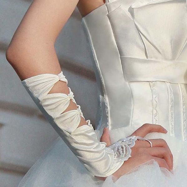long gloves for bride satin elbow length women gloves evening dance party fingerless glove apparel accessories, Blue;gray
long gloves for bride satin elbow length women gloves evening dance party fingerless glove apparel accessories, Blue;gray