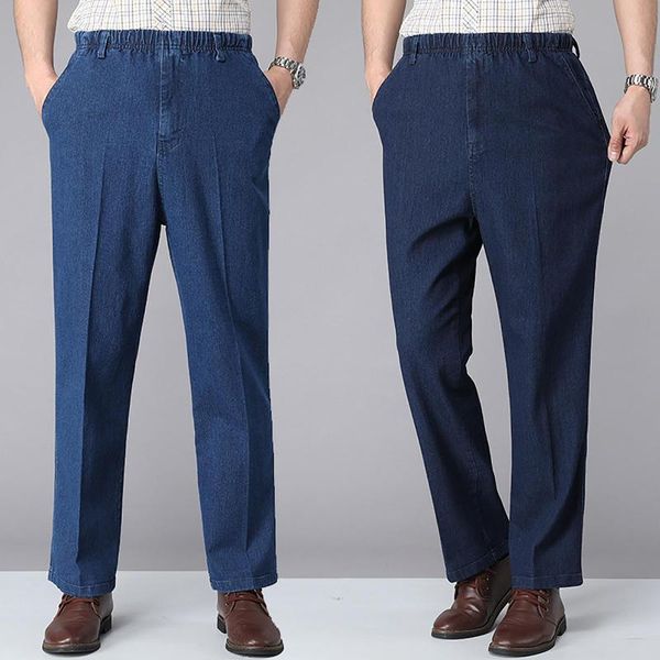 2020 mens casual straight denim jeans long pant with pockets elastic waistband men drawstring trousers loose menswear men's jean, Blue
2020 mens casual straight denim jeans long pant with pockets elastic waistband men drawstring trousers loose menswear men's jean, Blue