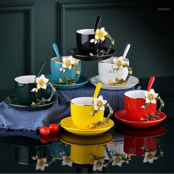 mugs handmade enamel painted high-grade coffee cup saucer european-style mug ceramic afternoon 1
mugs handmade enamel painted high-grade coffee cup saucer european-style mug ceramic afternoon 1