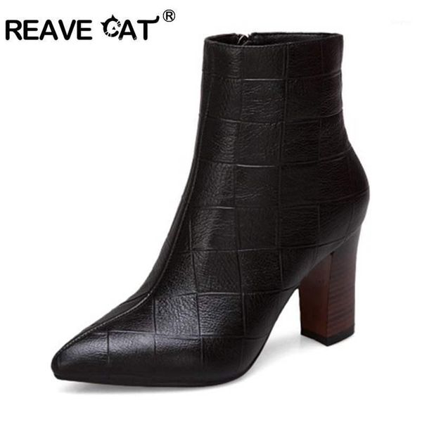 boots reave cat plus size 34-43 spring autumn pu leather short women ankle women's shoes zipper pointed toe mujer botas a12741, Black
boots reave cat plus size 34-43 spring autumn pu leather short women ankle women's shoes zipper pointed toe mujer botas a12741, Black