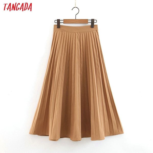 tangada women solid pleated skirts vintage faldas high waist zipper female pocket new arrival ladies mid calf skirts sl394 y200326, Black
tangada women solid pleated skirts vintage faldas high waist zipper female pocket new arrival ladies mid calf skirts sl394 y200326, Black