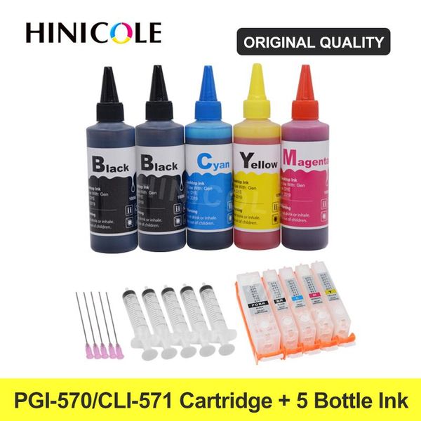 5 pcs pgi-570 cli-571 refillable ink cartridge for canon pixma ts6050 ts6051 ts6052 ts ts5051 ts5052 ts5053 printer pgi570
5 pcs pgi-570 cli-571 refillable ink cartridge for canon pixma ts6050 ts6051 ts6052 ts ts5051 ts5052 ts5053 printer pgi570