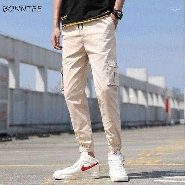 men pants drawstrings high waist ankle-length pant cool cargo trousers all-match leisure simple with pockets korean style chic1, Black
men pants drawstrings high waist ankle-length pant cool cargo trousers all-match leisure simple with pockets korean style chic1, Black