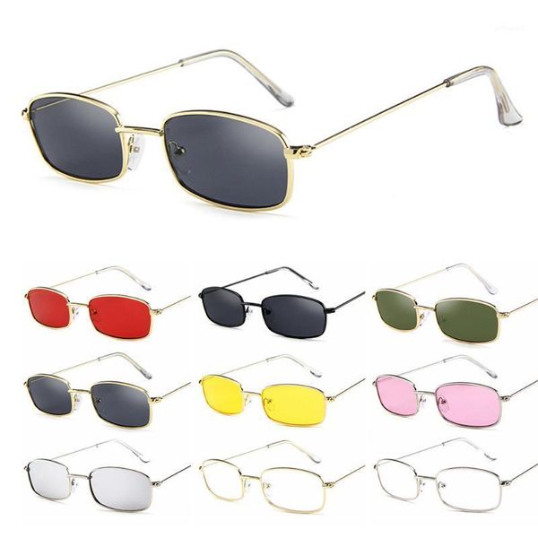 sunglasses rectangle for men women retro shades metal frame glasses candy color uv400 clear lens sun fashion eyewear1, White;black
sunglasses rectangle for men women retro shades metal frame glasses candy color uv400 clear lens sun fashion eyewear1, White;black
