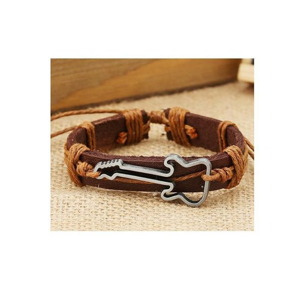 guitar casual handmade woven vintage woven charm brown genuine leather bracelets men women jewelry wholesale acc jllarh, Golden;silver
guitar casual handmade woven vintage woven charm brown genuine leather bracelets men women jewelry wholesale acc jllarh, Golden;silver