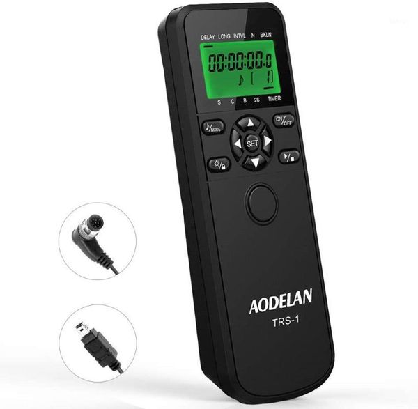 

aodelan trs-1 camera shutter release timer remote control for z6 z7 coolpix p1000 d850 d700 replace mc-dc2 mc-36 mc-30a1