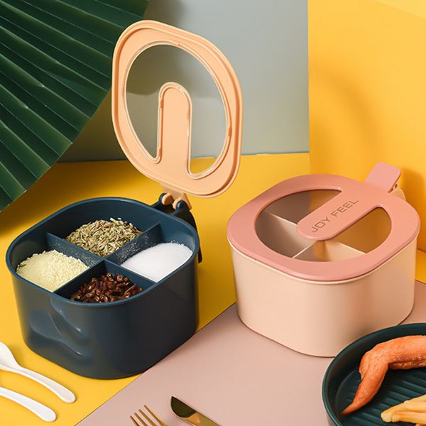 creative seasoning box salt jar four-compartment household kitchen seasoning jar sugar bowl msg storage box container vtky2311
creative seasoning box salt jar four-compartment household kitchen seasoning jar sugar bowl msg storage box container vtky2311
