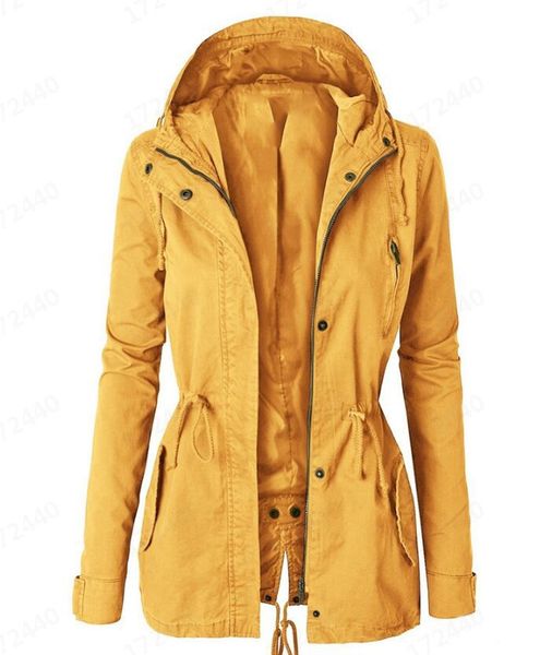 e-baihui 2021european and american autumn and winter solid color mid-length jacket, drawstring slim hooded trench coat 8888, Black;brown
e-baihui 2021european and american autumn and winter solid color mid-length jacket, drawstring slim hooded trench coat 8888, Black;brown