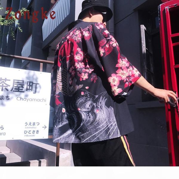 zongke floral kimono cardigan men long carp and cherry print kimono cardigan men japanese traditional 2018 summer new, Black;brown
zongke floral kimono cardigan men long carp and cherry print kimono cardigan men japanese traditional 2018 summer new, Black;brown