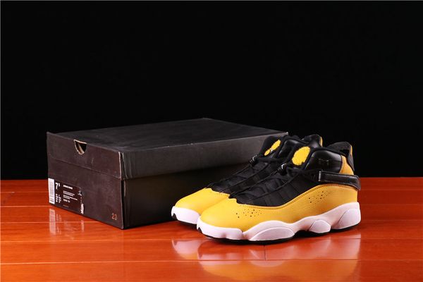 genuine jumpman 6th generation men and women gaobang basketball shoes, black and yellow color matching couple sneakers
genuine jumpman 6th generation men and women gaobang basketball shoes, black and yellow color matching couple sneakers