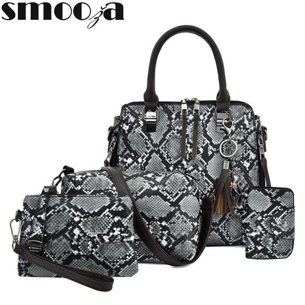 smooza cassic grace women's luxury snake skin large capacity handbag 4-piece women's pu leather fashion handbag
smooza cassic grace women's luxury snake skin large capacity handbag 4-piece women's pu leather fashion handbag