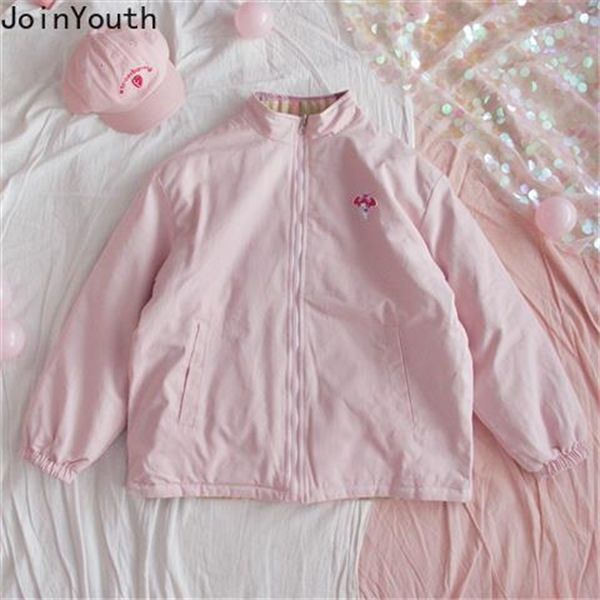 joinyouth wear on both sides women coat loose harajuku vintage warm jacket femme roupas 2020 autumn winter outerwear 7a999 1014, Black;brown
joinyouth wear on both sides women coat loose harajuku vintage warm jacket femme roupas 2020 autumn winter outerwear 7a999 1014, Black;brown