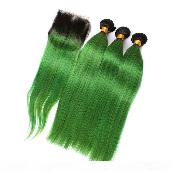 two tone 1b green ombre human hair weave bundles with closure straight ombre green virgin brazilian hair 3 bundles with lace closure 4x4, Black;brown
two tone 1b green ombre human hair weave bundles with closure straight ombre green virgin brazilian hair 3 bundles with lace closure 4x4, Black;brown
