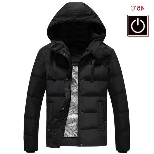 fashion men's winter jacket men warm heated coat male parka mens hooded heating jackets waterproof windbreaker, Black
fashion men's winter jacket men warm heated coat male parka mens hooded heating jackets waterproof windbreaker, Black