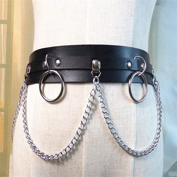 colle metal faux leather belt gothic chain belt geometric waist chain street trendy, Black;brown
colle metal faux leather belt gothic chain belt geometric waist chain street trendy, Black;brown